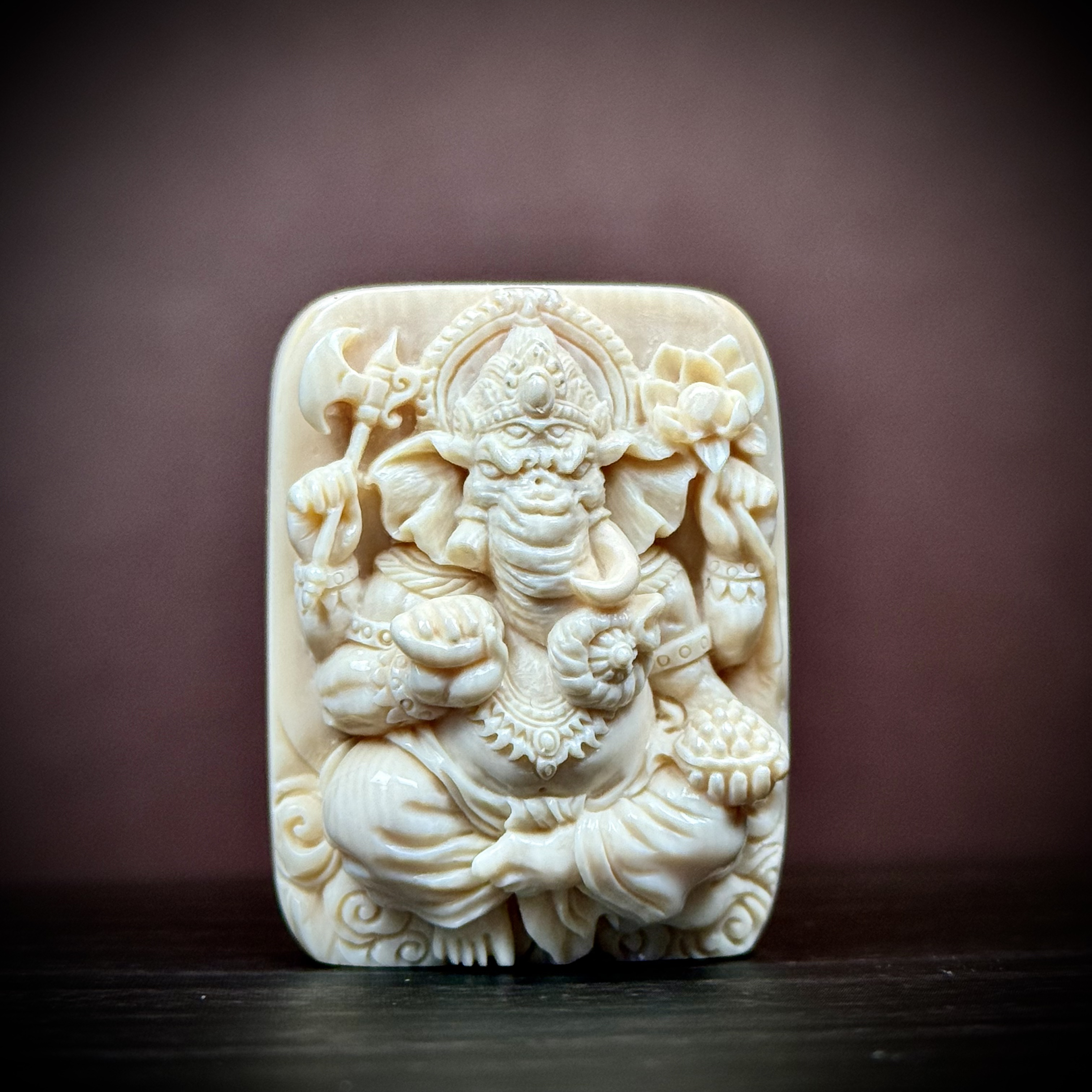 H11-15天然猛犸牙 象神30*39*17mm支持复检假一罚十