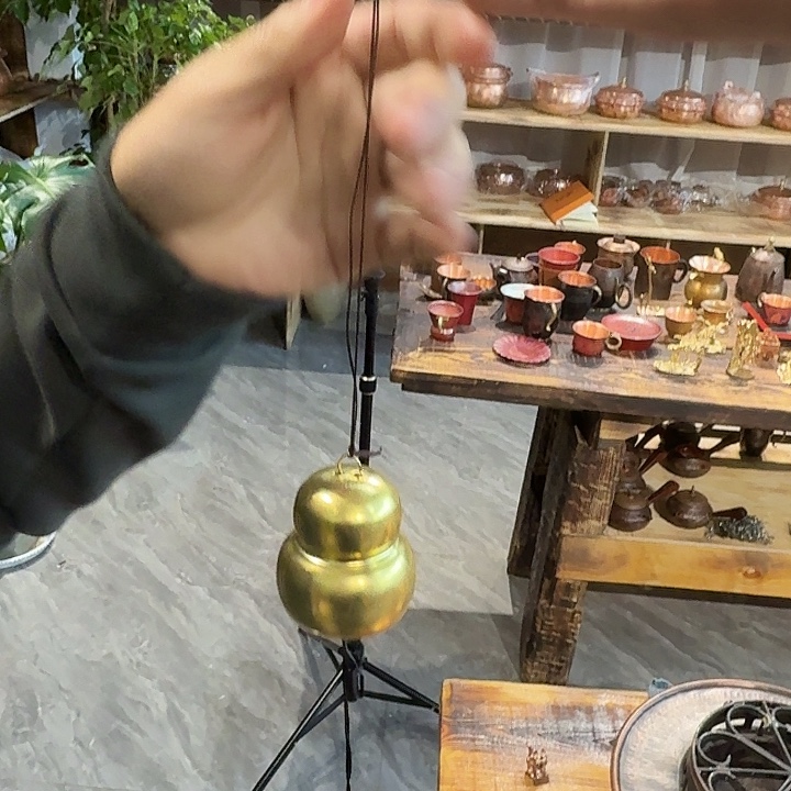 槐***四紫铜手工制作风铃