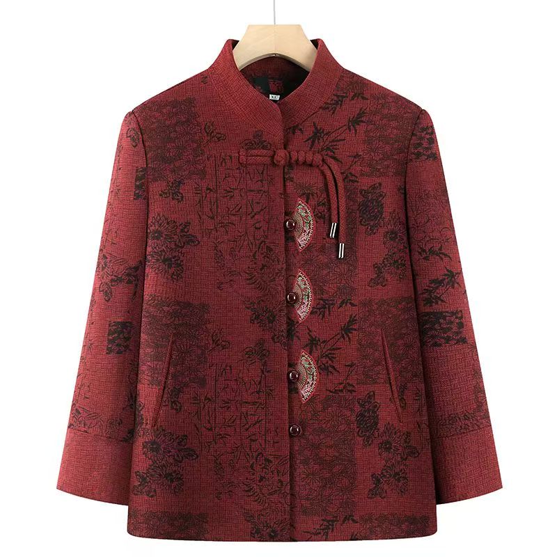 11853-新款春装上衣中老年人女国风外套妈妈秋装衣服【老仓库五楼】