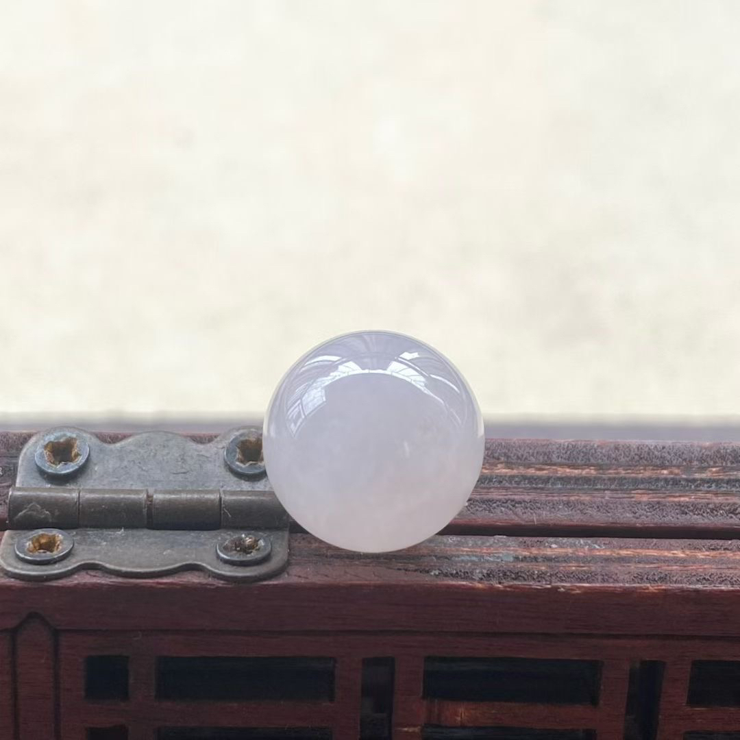 卡12.5冰粉紫圆珠C1216种水好 底子细腻 淡紫色配马卡龙不错的 种