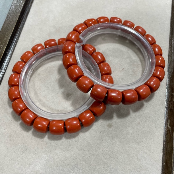 C271南红玛瑙卡1.0直切单圈手串