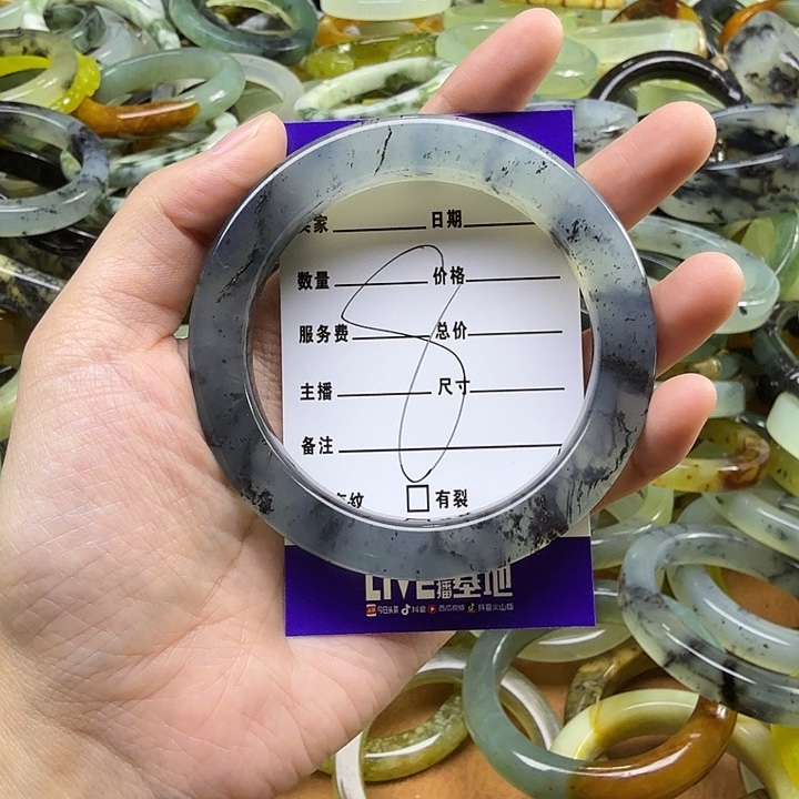 简***兮蛇纹石玉未镶嵌岫玉蛇纹石手镯