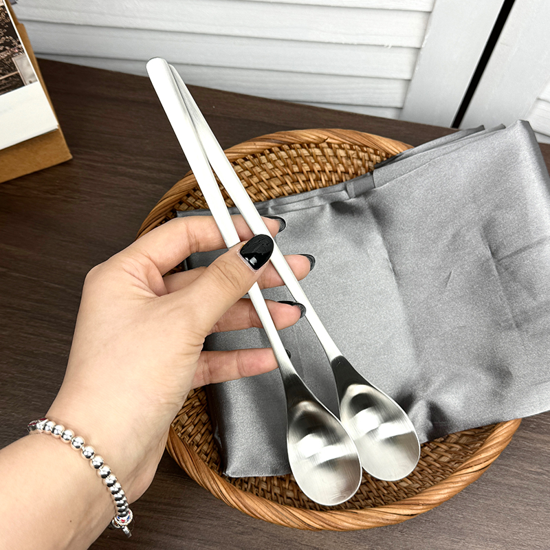 18/10不锈钢水滴形咖啡搅拌勺哑光长22cm 宽3.4cm 厚1.3mm 重47g