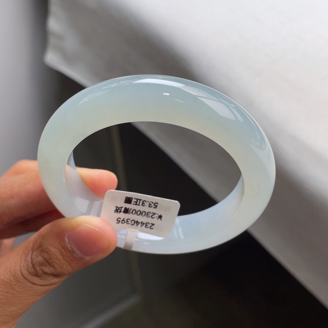 未镶嵌手镯翡翠回流/冰胶淡晴底手镯