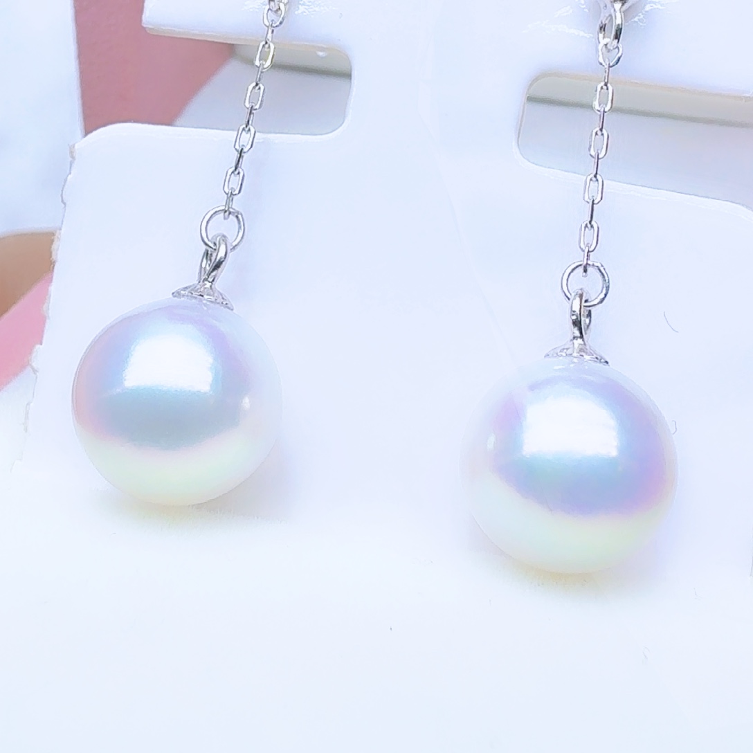 淡水珍珠颈饰银S925镶嵌10-11mm