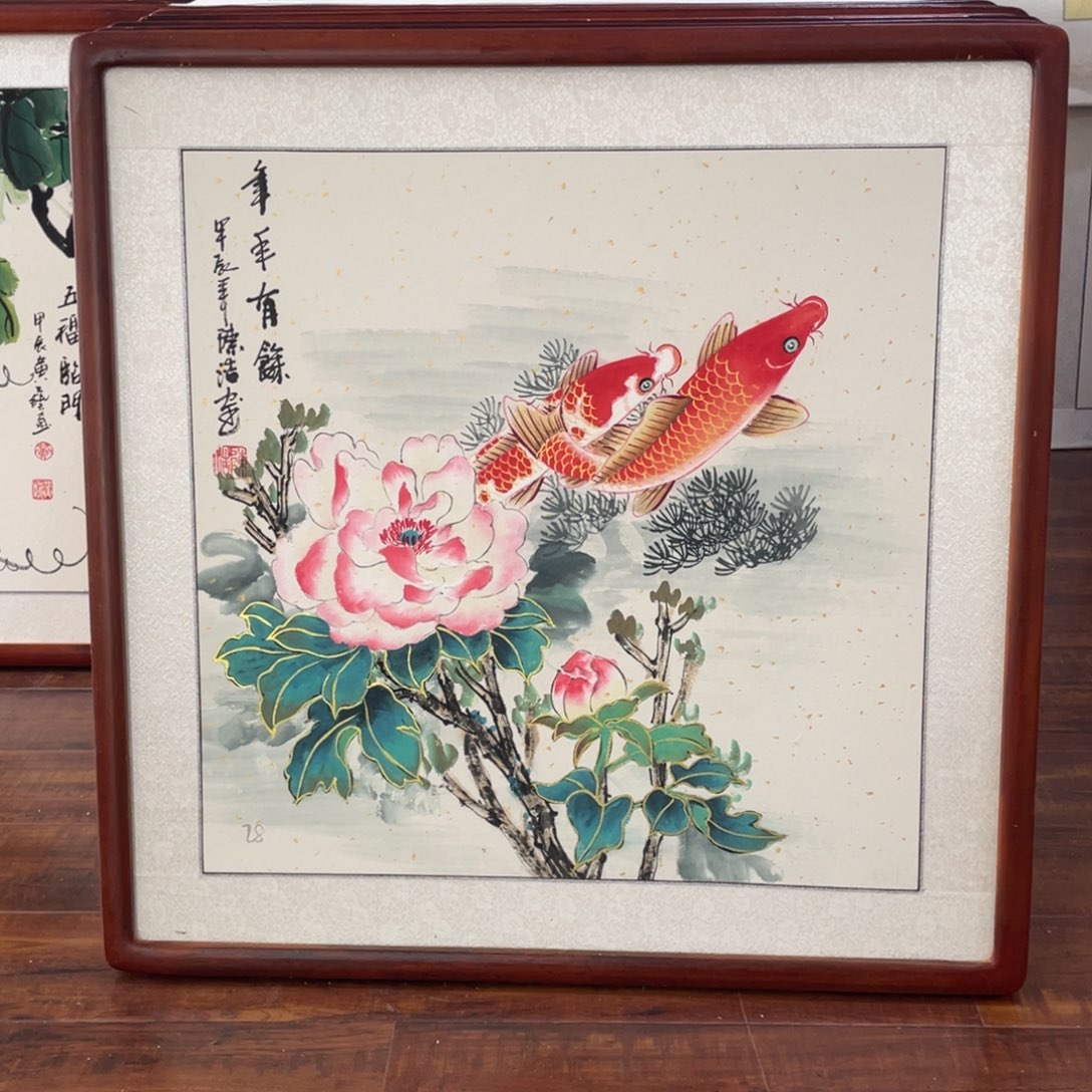 国画带框尺寸63*63厘米