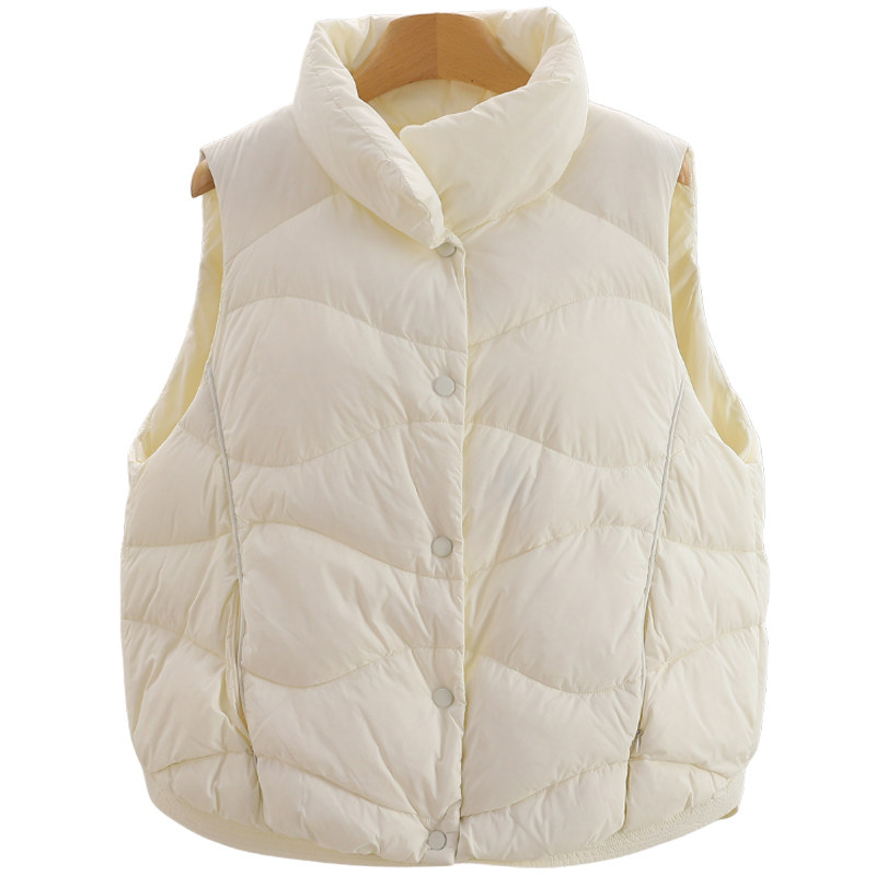 F8574-【左】基础款纯色修身短款时尚马甲#WZE58H006