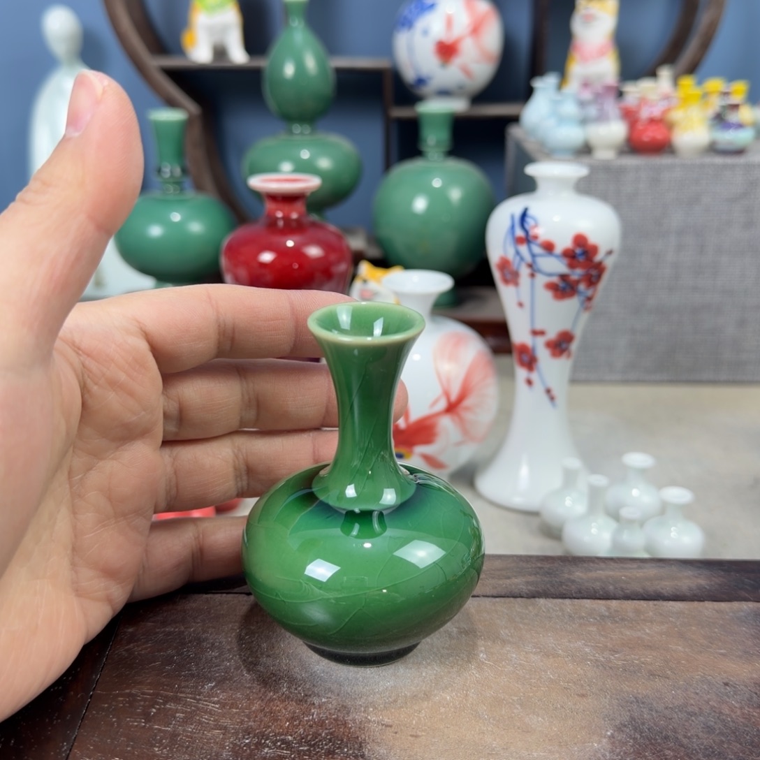 陶瓷手工小花器摆件