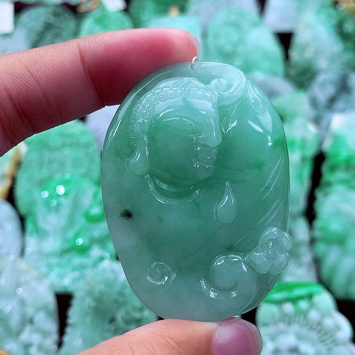翡翠未镶嵌吊坠(不含链)