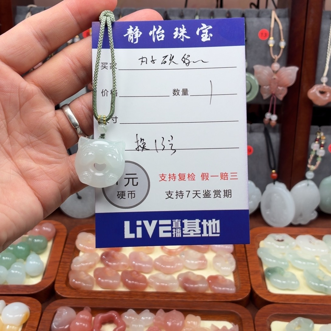 石英质玉（天山翠）未镶嵌颈饰