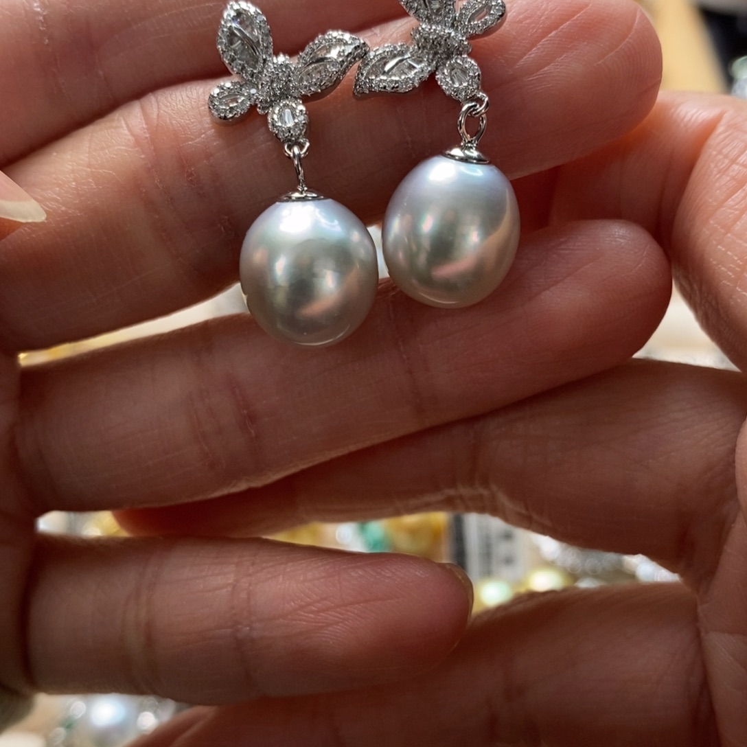 海水珍珠颈饰银S925镶嵌