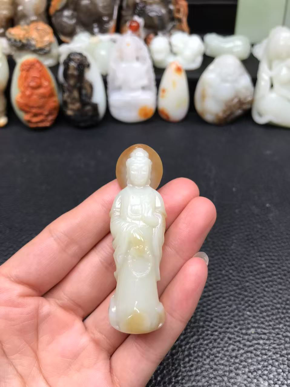 和田玉观音，实物漂亮