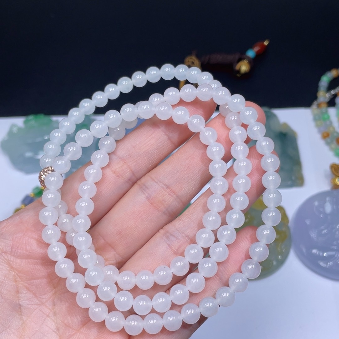 翡翠手链未镶嵌手串