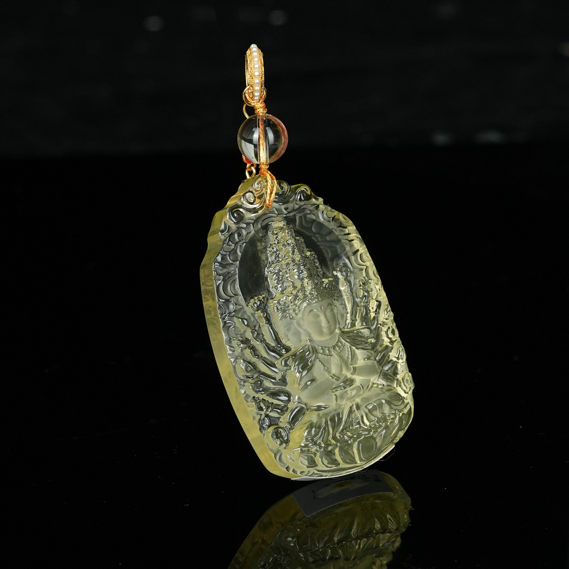 R*黄水晶千手观音吊坠@YLG42021318@送高货绳和肖邦链