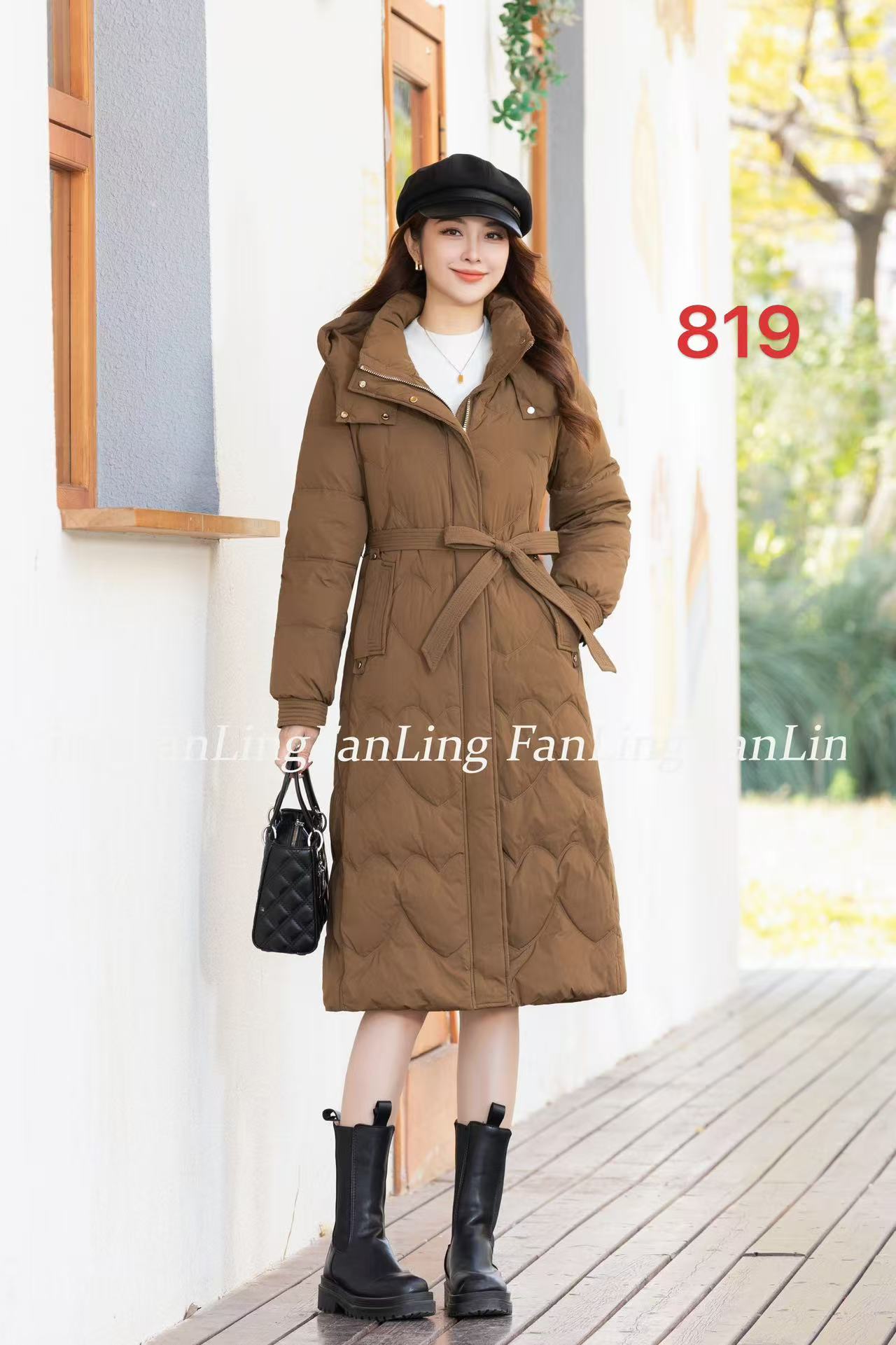 【D842】冬季新款女装时尚纯色羽绒服