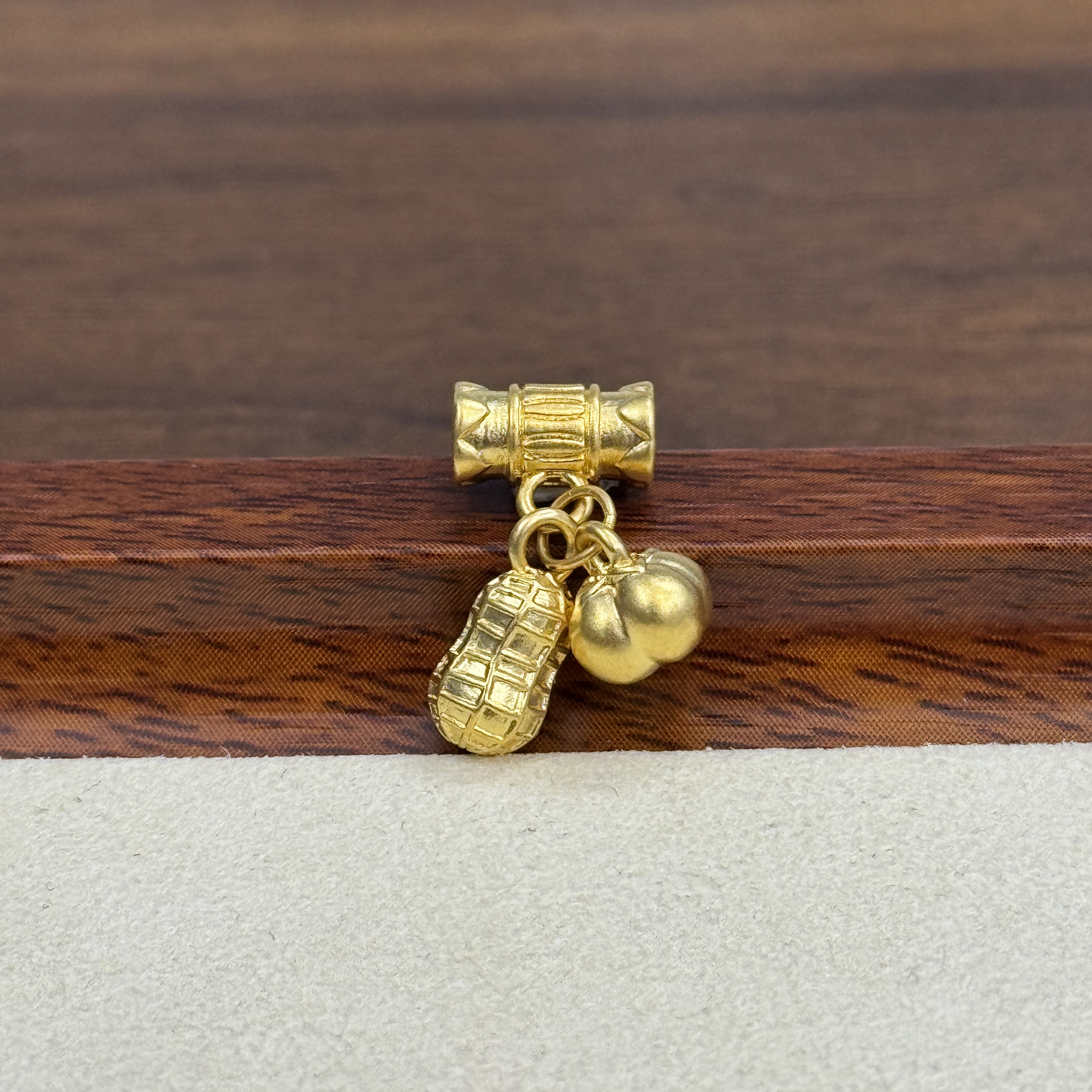 吴芳芳黄金足金999带管好柿花生DP0296-0460