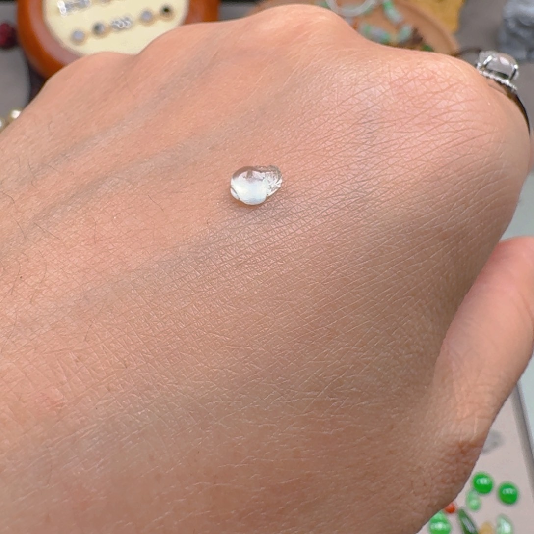 翡翠颈饰未镶嵌喵*喵缅甸A货翡翠金蟾