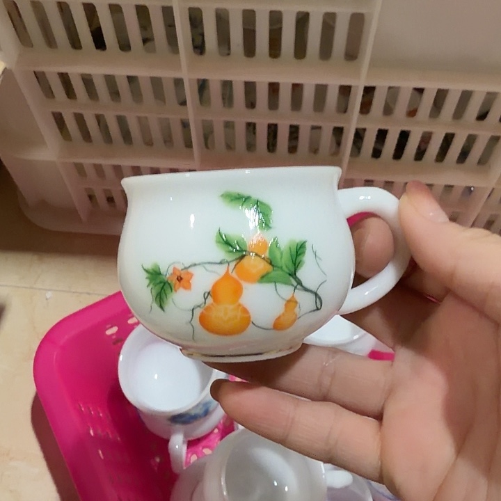 冰种耳朵杯主人杯80葫芦图