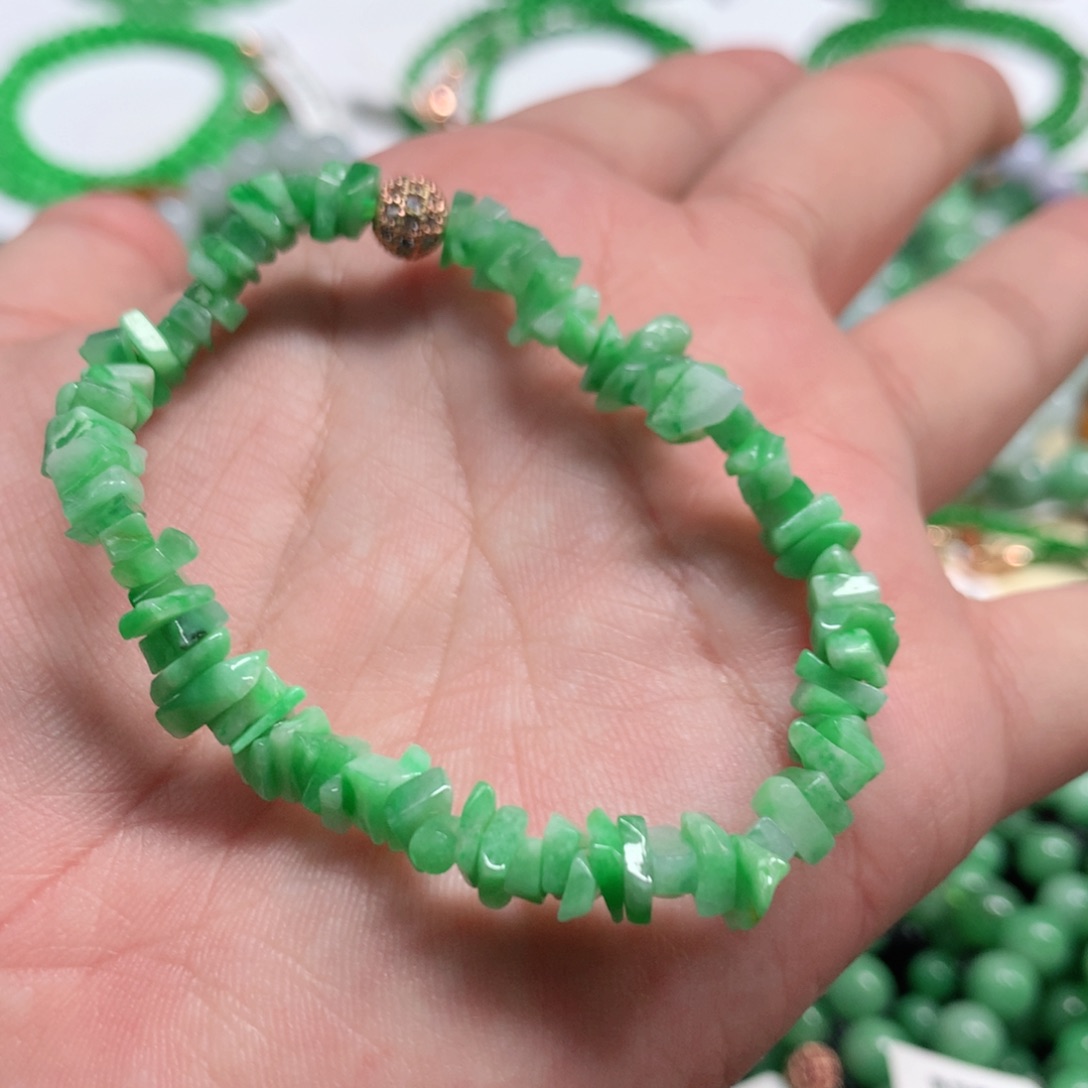 未镶嵌手链翡翠翡翠