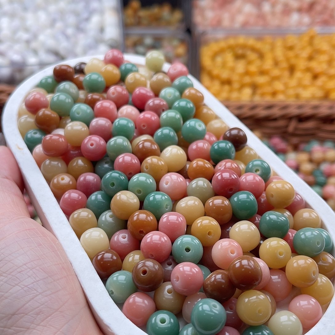 白玉菩提吊坠q10mm/100+20颗