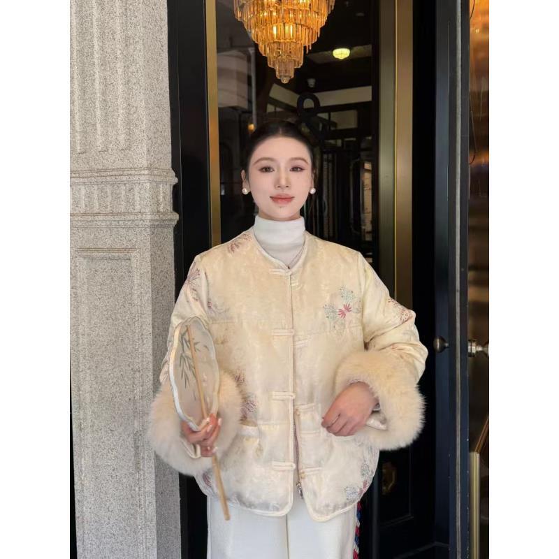 【加棉】漫舞--新中式加棉设计师高定轻奢宽松休闲复古圆领国潮