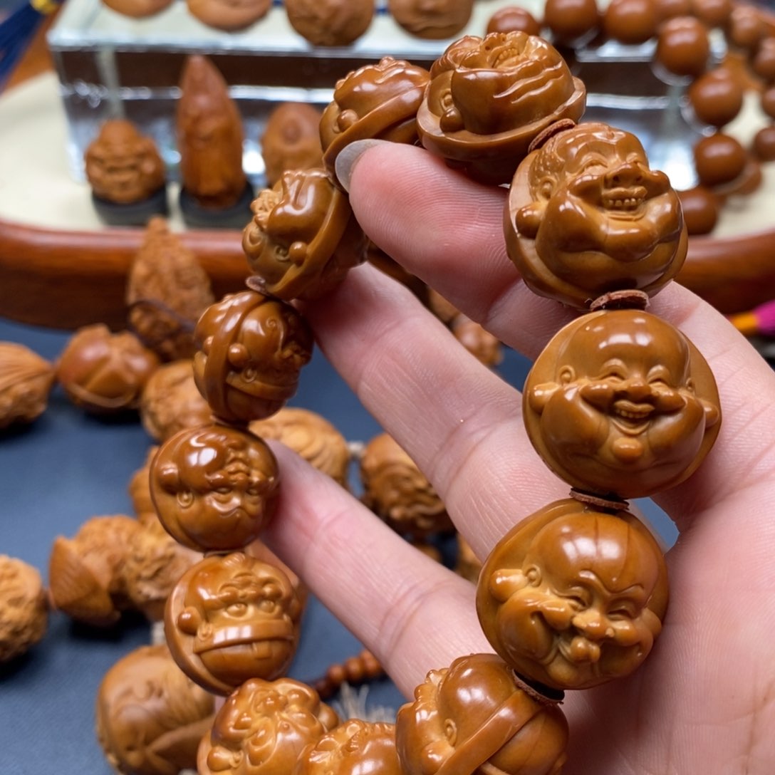 橄榄核手串/手链赤*硬币财迷