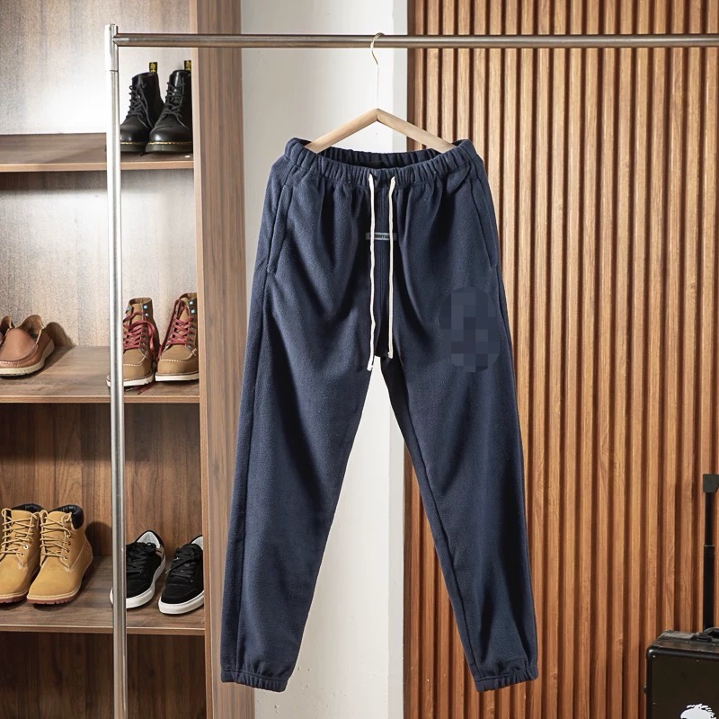 男女同款秋冬保暖绒绒休闲裤港风卫裤新冬季百搭加绒紧腰8260