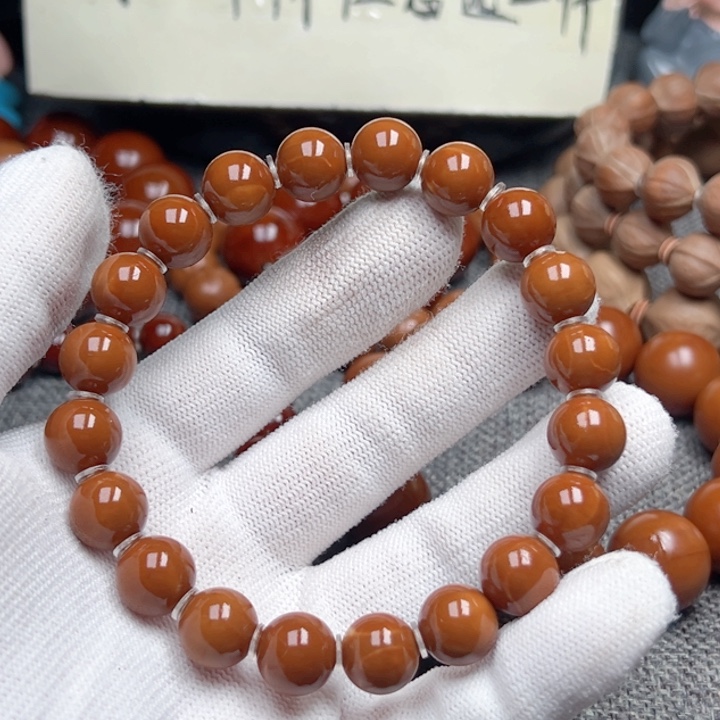 暴***草手串橄榄核1.12全品超小孔