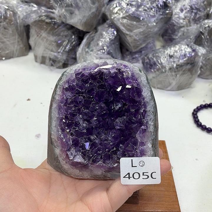水晶未镶嵌摆件天然紫水晶