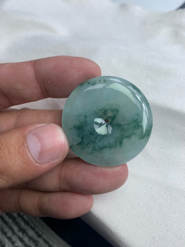 缅甸天然A货翡翠平安扣