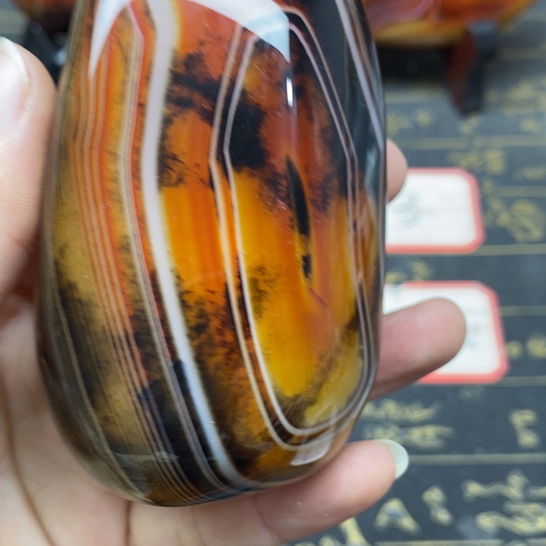 玛瑙/玉髓玛瑙未镶嵌豆*