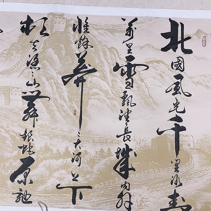 书法墨海游龙作品