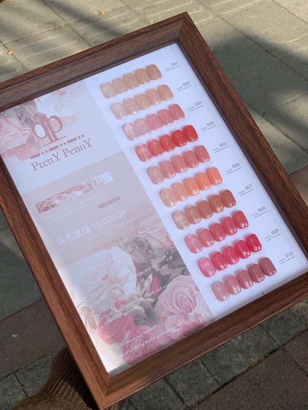 皕盈10色乌木玫瑰裸粉透色小套系蜜桃粉甲油胶 2025新款甲油胶