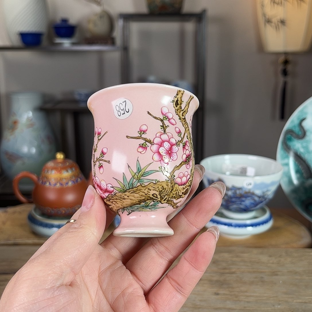 杯景德镇陶瓷柴烧多人