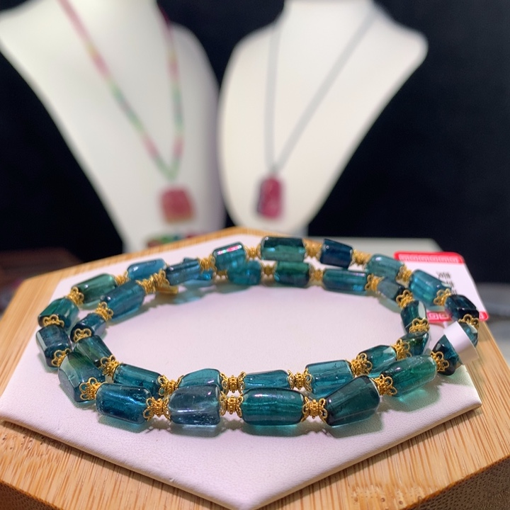 手链未镶嵌双色碧玺