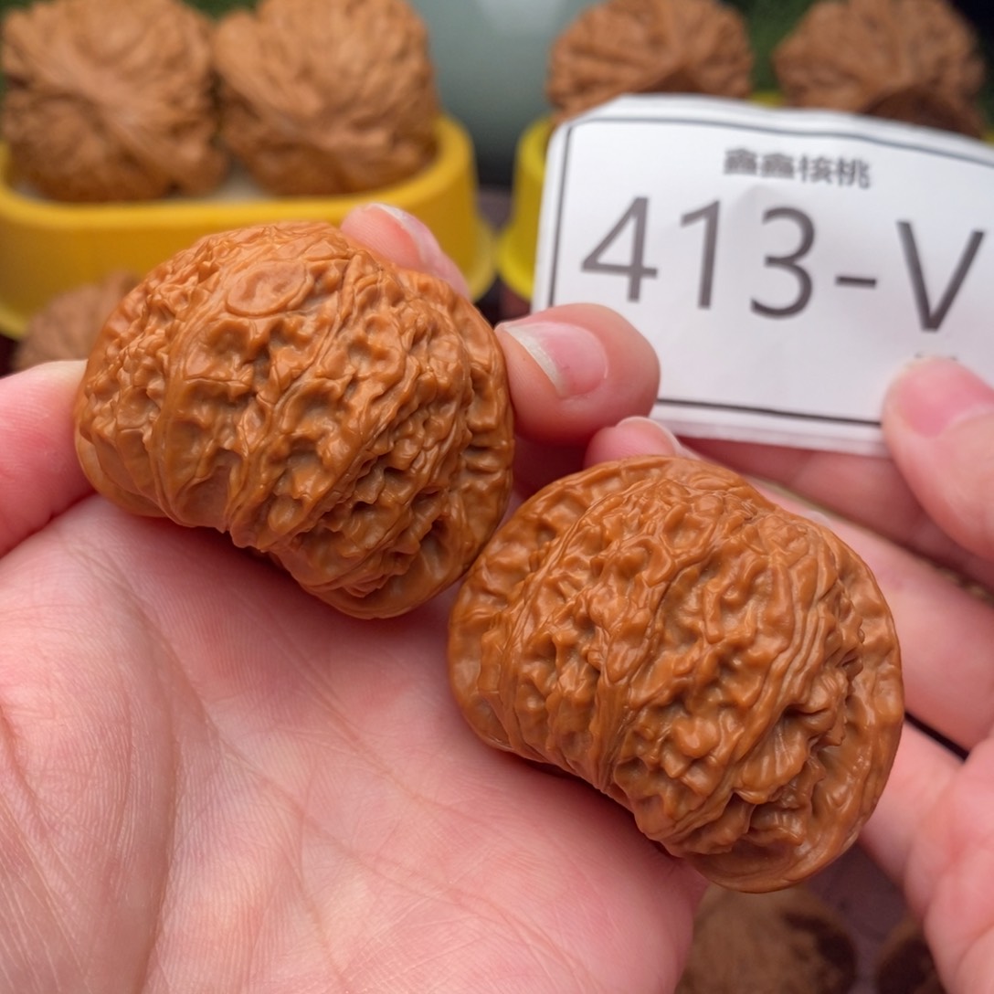 文玩核桃把件白狮42