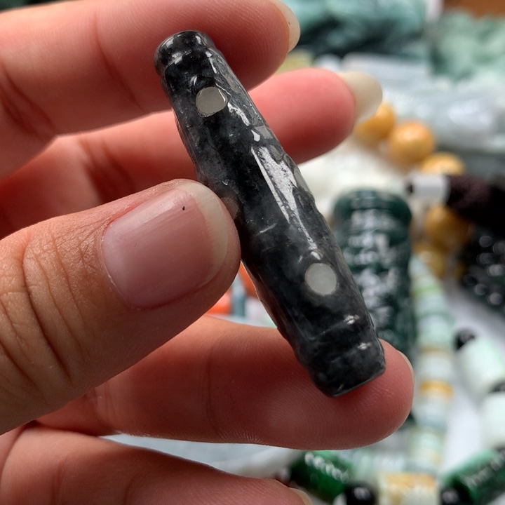 翡翠颈饰未镶嵌保真天然A货翡翠