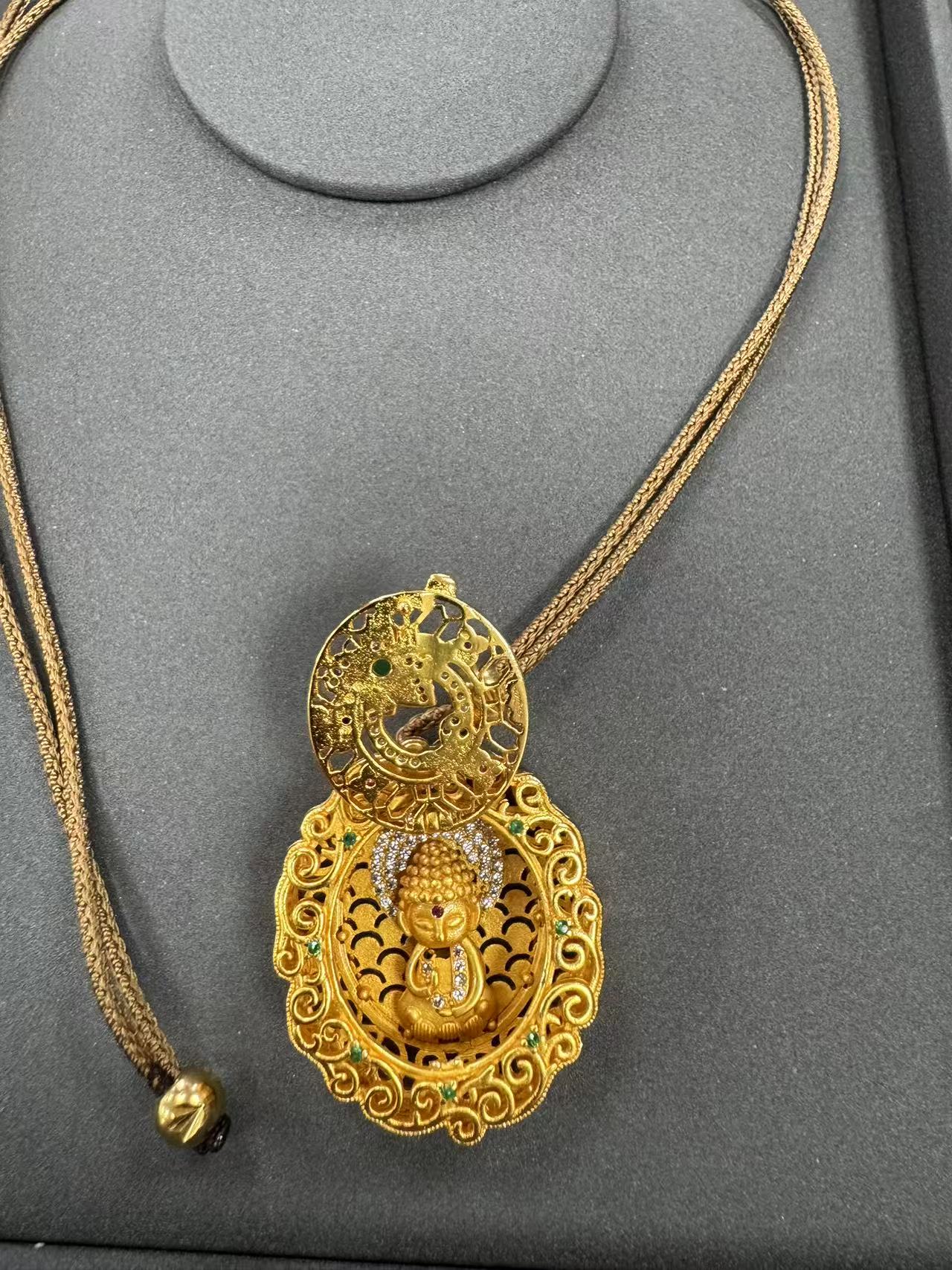 J0082 花开见佛吊坠