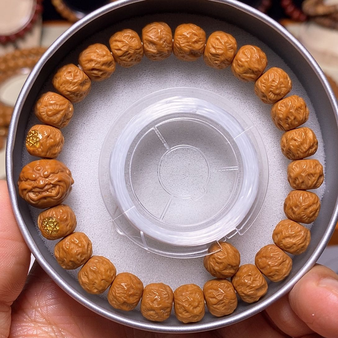 猴头核桃手串恶僧精工观山无相尺寸10左右全品