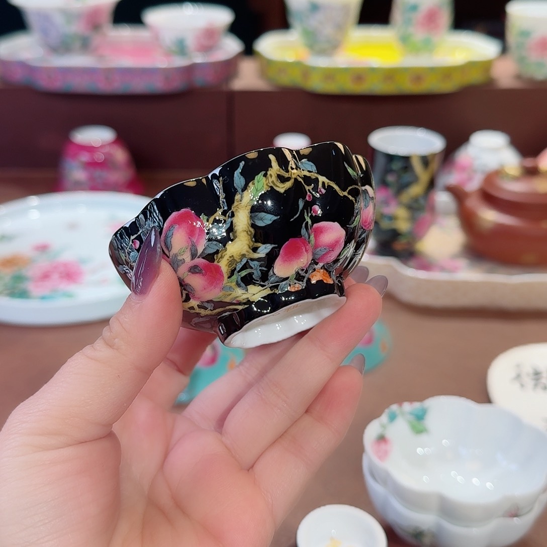 珐琅彩主人杯茶具套装