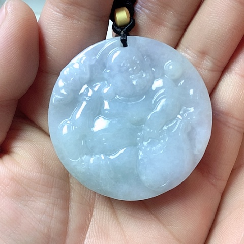 翡翠颈饰未镶嵌天然缅甸翡翠a货