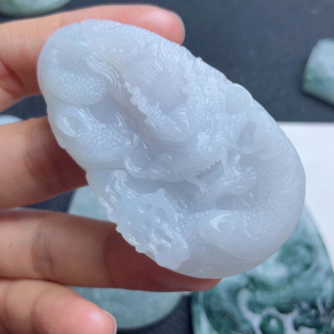 定制翡翠未镶嵌翡翠吊坠