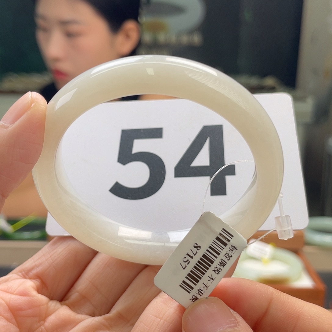 和田玉手镯未镶嵌48