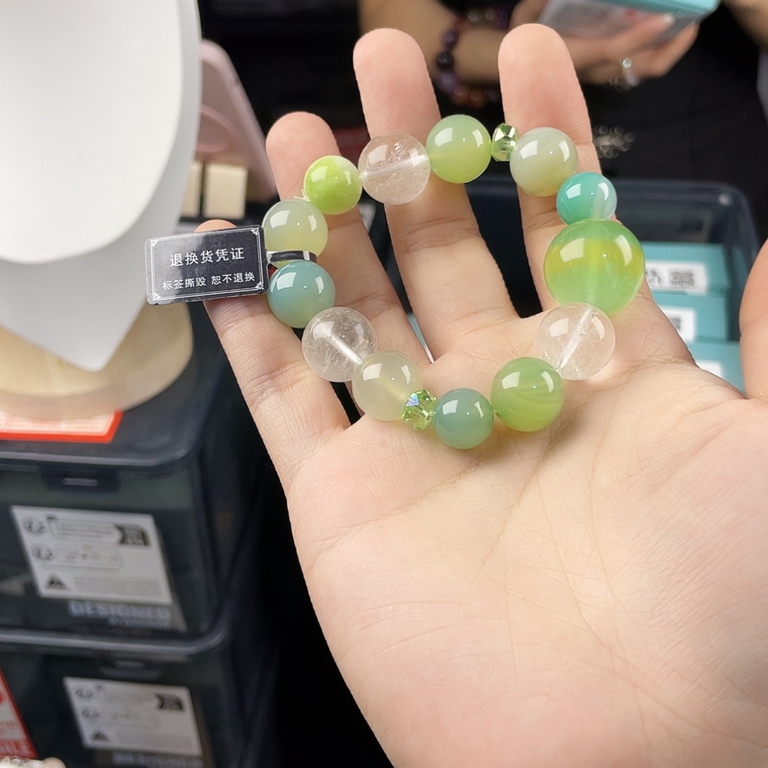 银S925镶嵌水晶手链