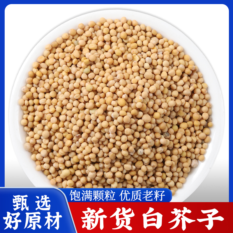 白芥子正品精选干货新白芥子茶生白介子芥菜子白芥籽白芥子