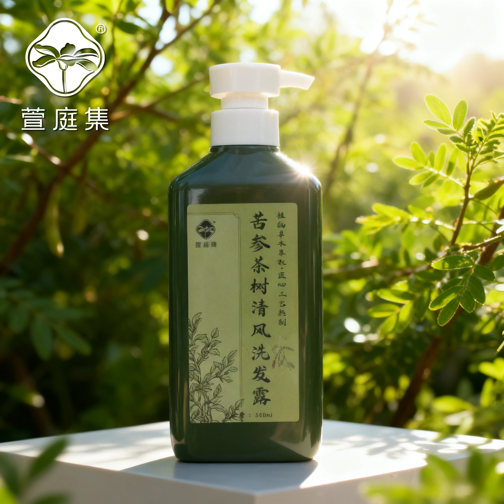 苦参茶树侧柏令发清风洗发露500ml