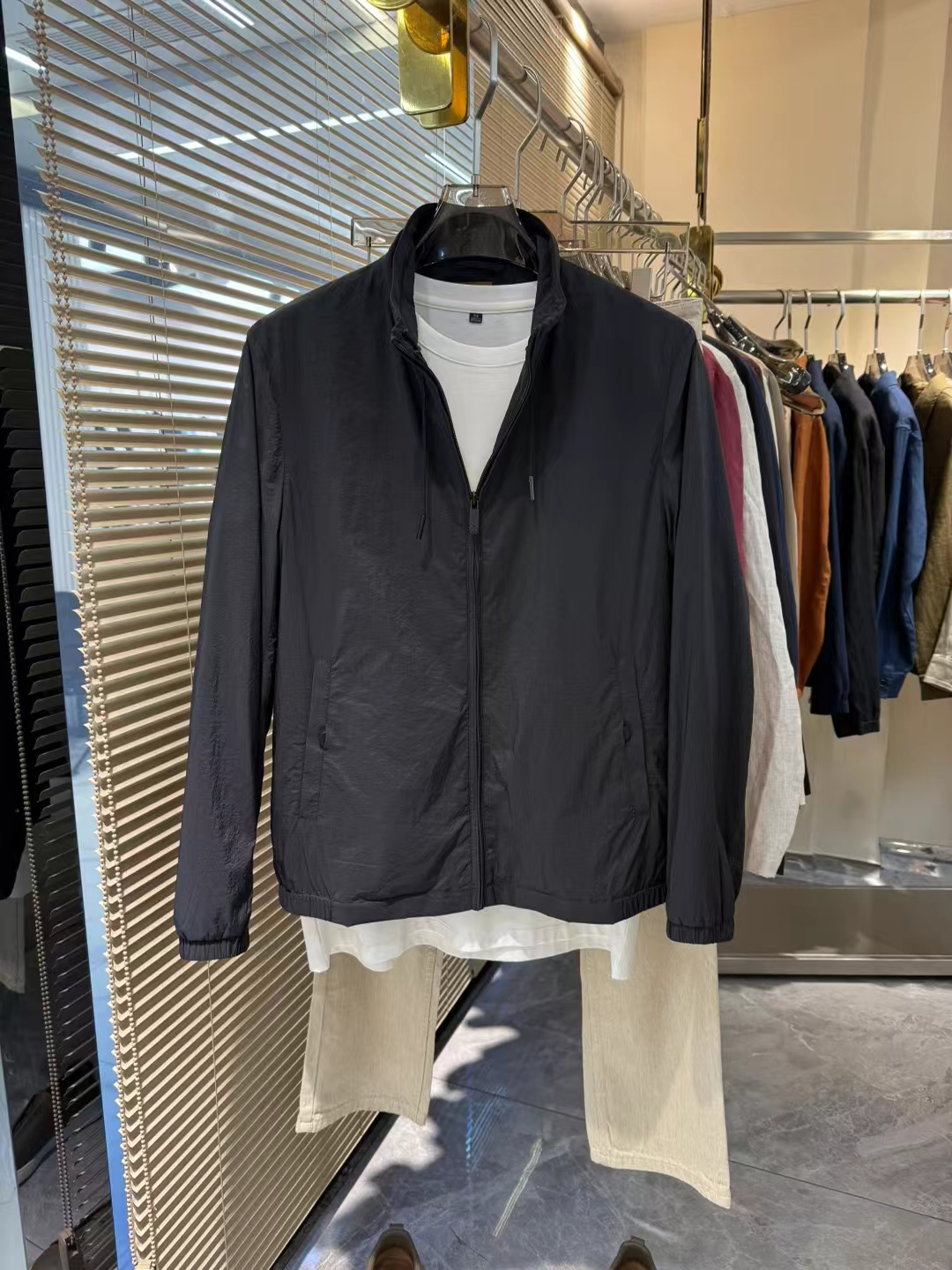男士休闲立领时尚夹克