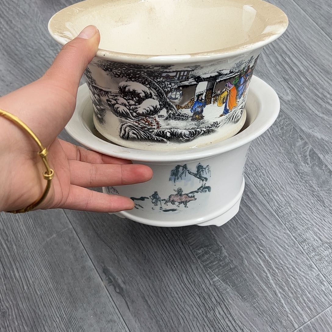森***哥花盆紫砂288号瑕疵2个处理介意勿拍