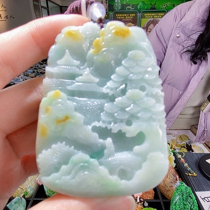 颈饰未镶嵌翡翠翡翠