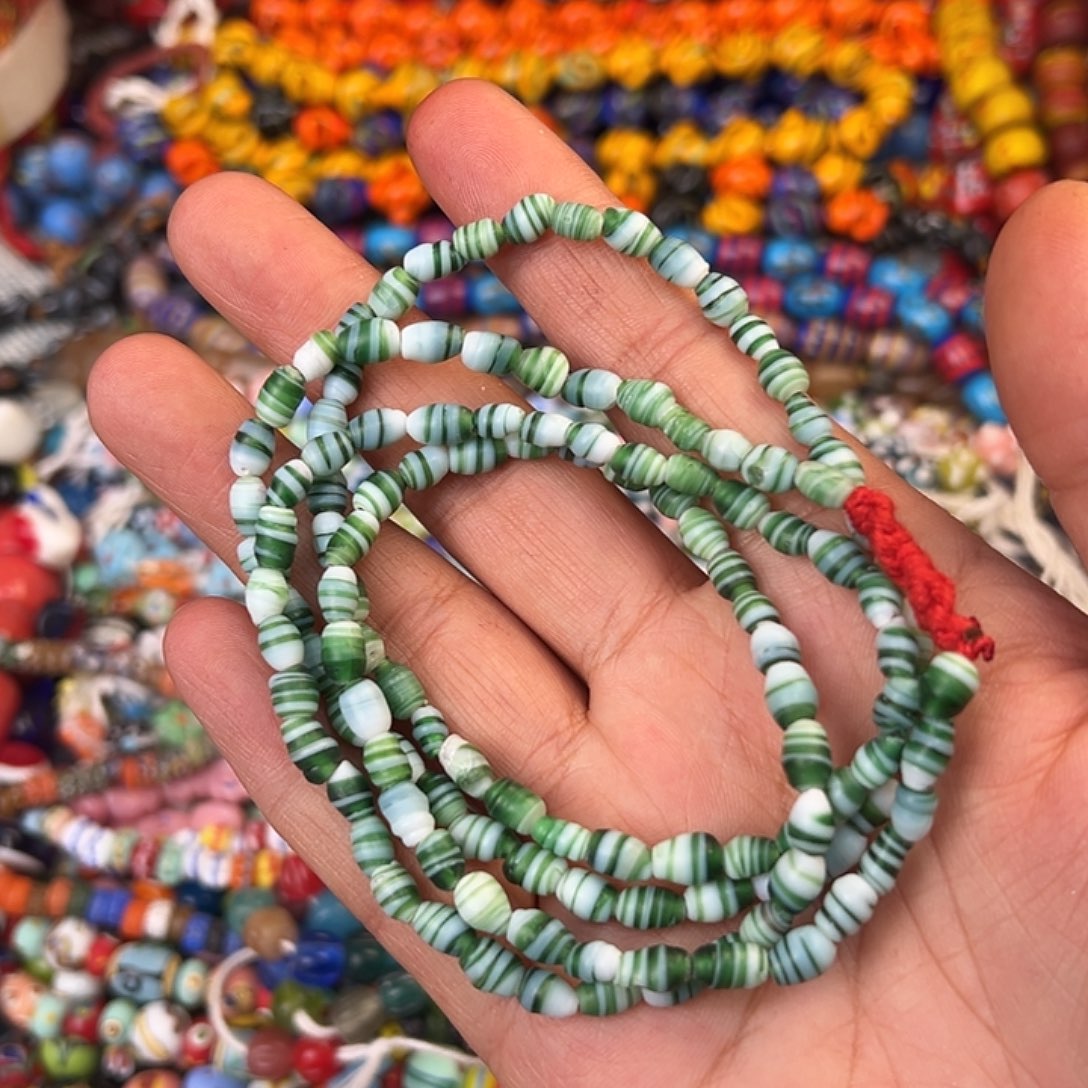 琉璃非金属绿色绞胎